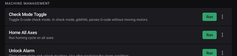 Machine management macros