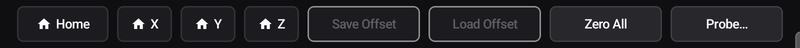 Save Position and Load Position appear once homed