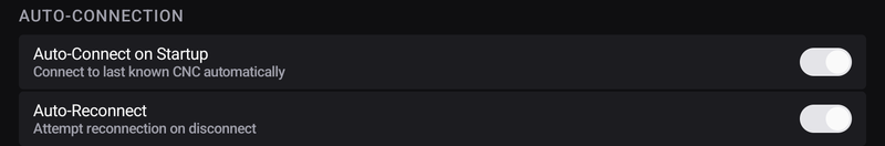 Auto-connect settings