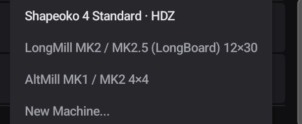 The profile switcher