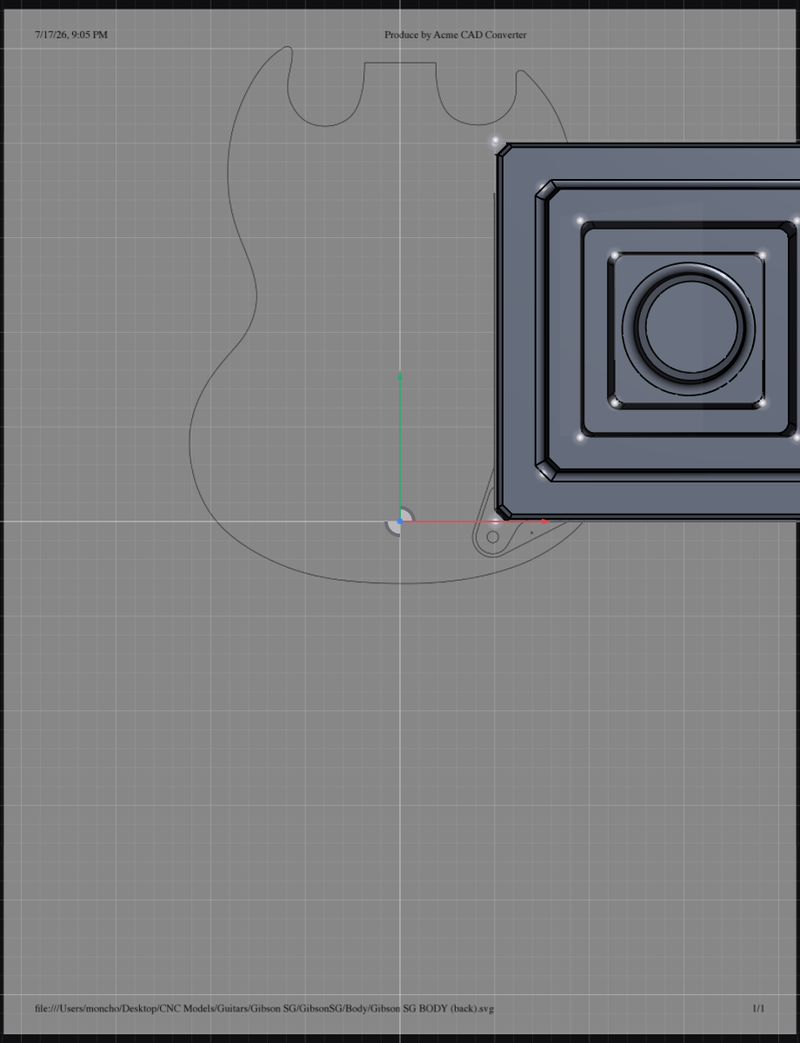 A PDF placed as a canvas, ready to trace