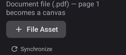 The Insert PDF drawer